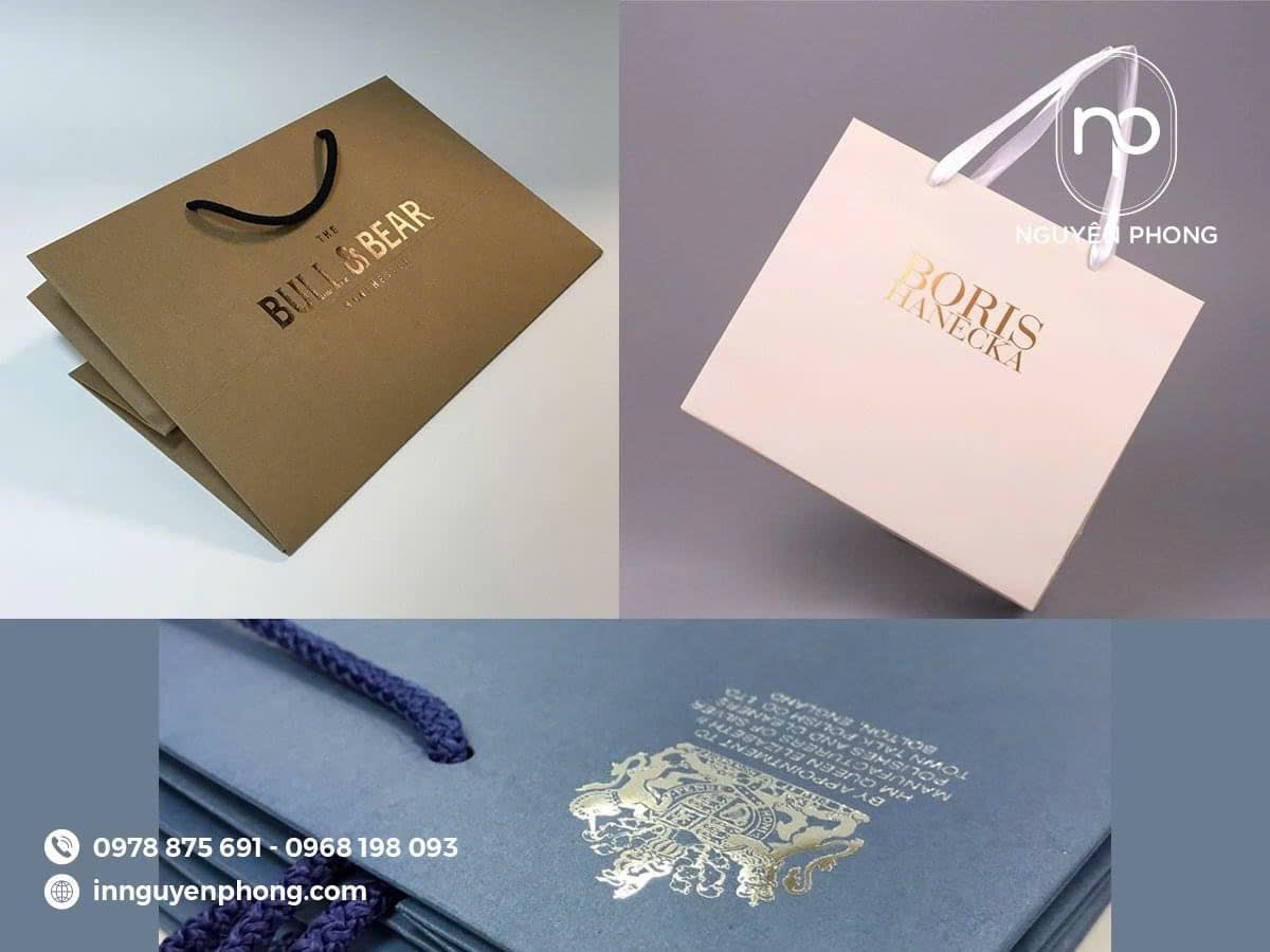 Các mẫu túi giấy ép kim xu hướng 